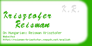 krisztofer reisman business card